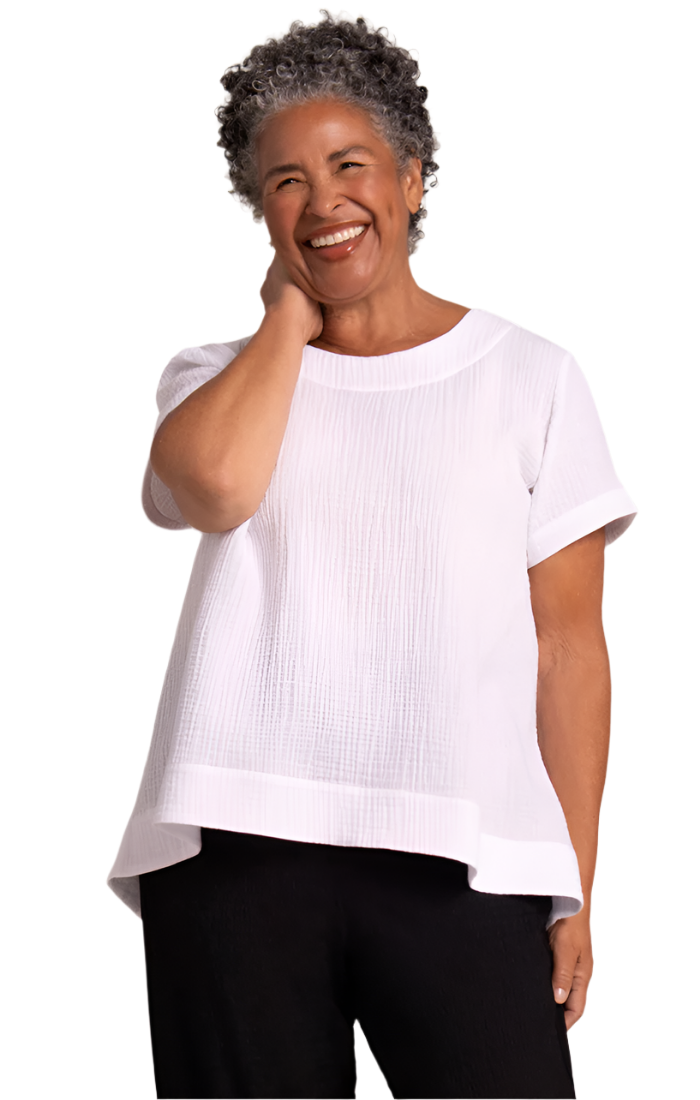 Breeze Button Back Top Sympli