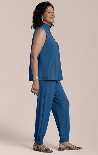 Sleeveless Echo Mock Neck Top Sympli