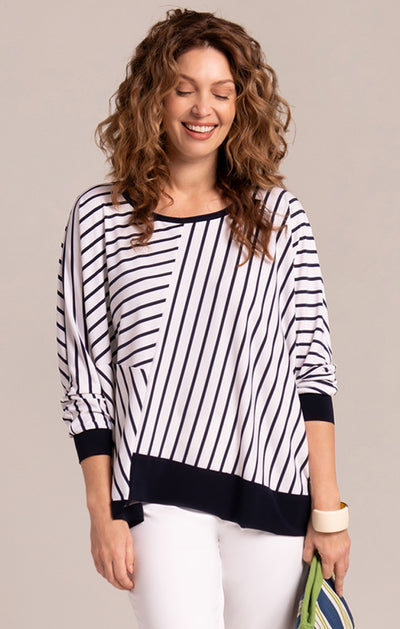 Trim Boxy Top Print Sympli