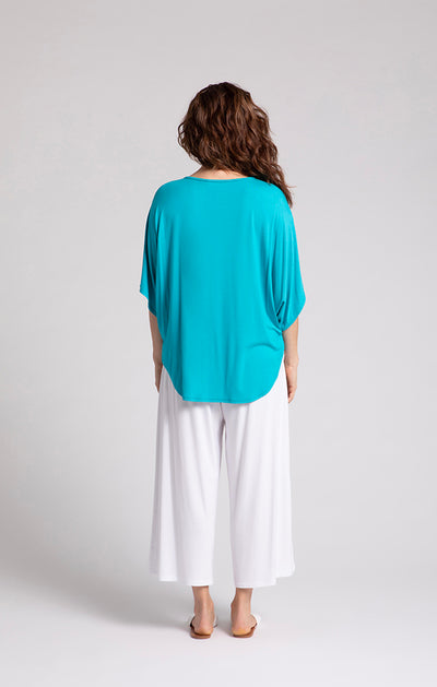 Bamboo V-Neck Dolman Top, Elbow Sleeve Sympli