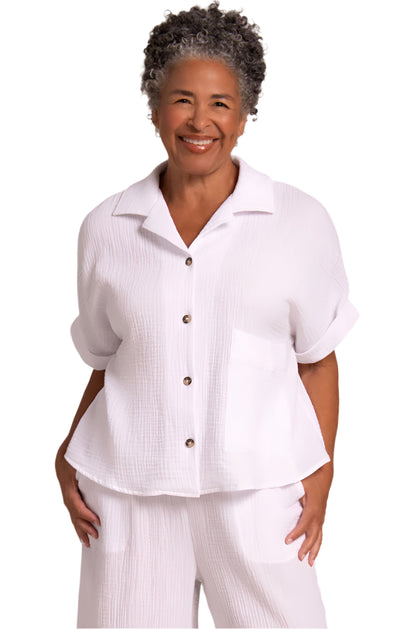 Breeze Half Sleeve Bolero Shirt Sympli