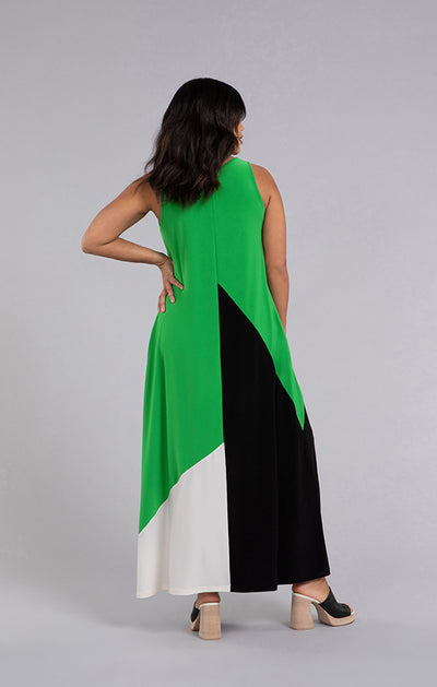 Sympli Colour Block Reversible Triangle Sleveless Dress 