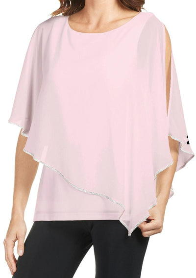 Frank Lyman Tiered Chiffon Top 