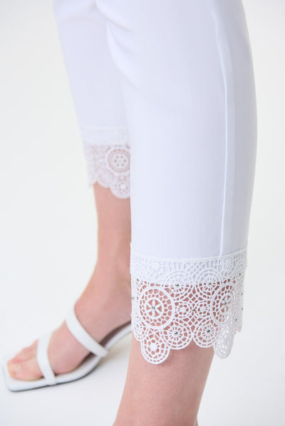 Joseph Ribkoff Lace Hem Pants Style 231021 