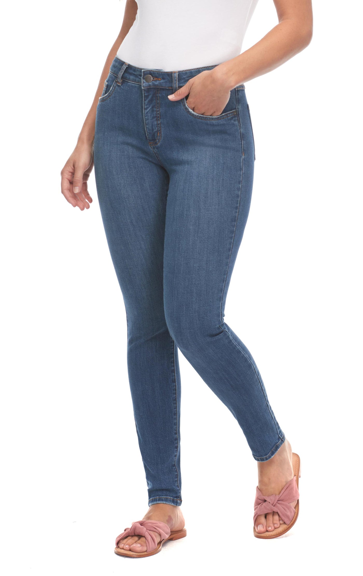 French Dressing Jeans Olivia Slim Ankle, Renew Denim, Mid Rise 